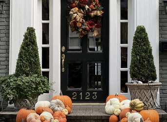 Pumpkin Porch Decorating