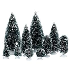 BAG-O-FROSTED TOPIARIES S/10